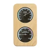 Sauna Thermo- &amp; Hygrometer - Rahmen aus Massivholz