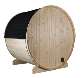HARVIA Fass-Sauna KUUSI 180 cm lang, mit vollständiger Rückwand