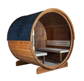 HARVIA Fass-Sauna KASKI 180 cm lang, mit PANORAMA Fenster
