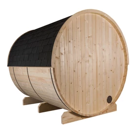 HARVIA Fass-Sauna KUUSI 240 cm lang, mit vollständiger Rückwand