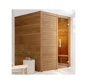 HARVIA Finnsauna Utu Medium mit Saunaofen & Steuerung, aus Thermoholz 160 x 160 cm