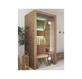 HARVIA Finnsauna Utu Mini mit Saunaofen & Steuerung, aus Thermoholz 95 x 95 cm