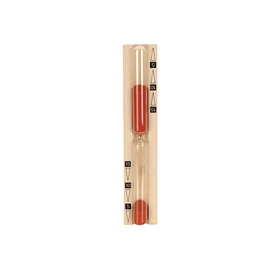 Sanduhr mit 15 Min. Laufzeit, Sandfarbe rot