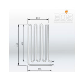 EOS Ersatzheizstab für Saunaöfen - 3000 W