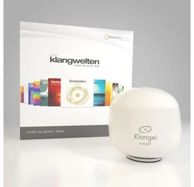 Klangei next Vibrationsplayer, Pearl White, inkl. Musik-Kreation „Klangwelten”