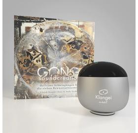 Klangei next Vibrationsplayer, Moonlight Silver, inkl. Musik-Kreation „Gong”