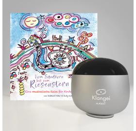 Klangei next Vibrationsplayer, Moonlight Silver, inkl. Musik-Kreation „Sandkorn” (Kinder)