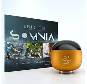 Klangei next Vibrationsplayer, Sunrise Gold, inkl. Musik-Kreation „Somnia” 