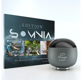 Klangei next Vibrationsplayer, Moonlight Silver, inkl. Musik-Kreation „Somnia”