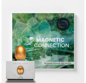 Klangei eyvo Vibrationsplayer, Gold inkl. Musik-Kreation „Magnetic connection”
