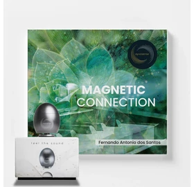 Klangei eyvo Vibrationsplayer, Platin, inkl. Musik-Kreation „Magnetic connection”