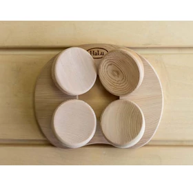 HaLu Sauna-Kopfstütze, Red Cedar, gerundet