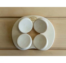 HaLu Sauna-Kopfstütze, Espenholz, gerundet