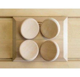 HaLu Sauna-Kopfstütze, Red Cedar, eckig