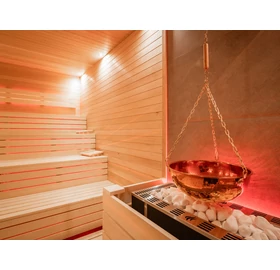 Kupferschale mit 3er Kette u. Haken, 10 L