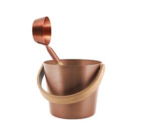 RENTO Saunakübel-Set aus Aluminium, Kupferbraun, 5L