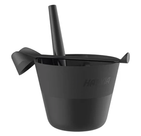 Harvia Click Saunakübel Set, 7 L, Kunststoff, schwarz