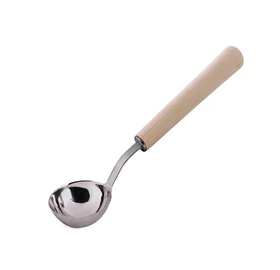 HARVIA Saunakelle aus Edelstahl mit Holzgriff aus Nadelholz, 40cm/100ml