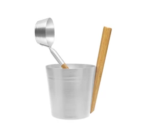 RENTO Saunakübel-Set aus Aluminium, Natur, 5L