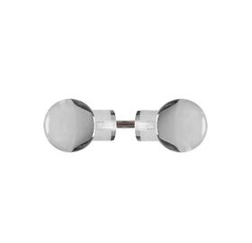 Türknauf-Set Glas-Glas für Dampfbad-Glastüren, aus klarem Acryl