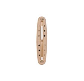 Sanduhr Oval aus Nadelholz,  Sandfarbe weiss, 15 Min.