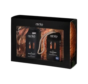 RENTO Sauna Geschenkbox, Saunaduft und Saunaseife, Teer