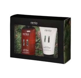RENTO Sauna Geschenkbox, Duschgel und Saunahonig, Arktische Kiefer
