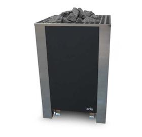 EOS Finnische Saunaofen Blackrock,12kW-18kW, Schwarz/Edelstahl