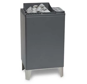 EOS Finnische Saunaofen Euro Max, 9kW-15kW, Anthrazit, Stehofen