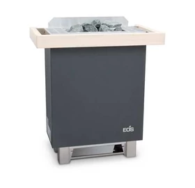 EOS Finnische Saunaofen Gracil, 4,5kW-9kW, Anthrazit, Stehofen