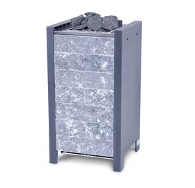 EOS Finnische Saunaofen Stone S25, 7,5 kW-9 kW, Anthrazit, Stehofen