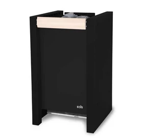 EOS Finnische Saunaofen Herkules S60, 9 kW-15 kW, Schwarz, Stehofen