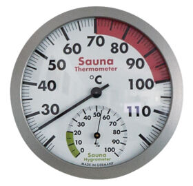 Sauna Thermo-Hygrometer, 120 mm Durchmesser