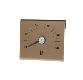 RENTO Sauna Thermometer aus Aluminium, Champagne