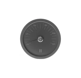 RENTO Sauna Thermometer aus Aluminium, Schwarz