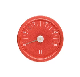 RENTO Sauna Thermometer aus Aluminium, feuerrot