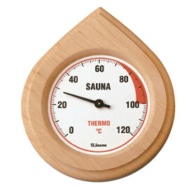 Finn Sauna Thermometer in Naturholz Rahme