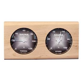 Sauna Thermo- & Hygrometer schwarz