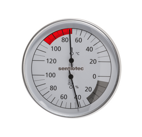 Sauna Thermo- und Hygrometer Basic 130 mm Durchmesser