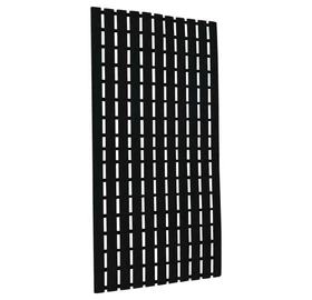 Hygienematte Sauna Bodenrost „Hart PVC” 40 x 80 cm, Schwarz