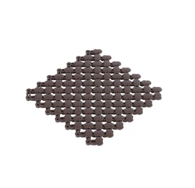 PVC Kunststoff Sauna Bodenrost Basic 20 x 20 cm, dunkel-braun