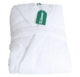 Frottee-Bademantel mit Kapuze, weiß, L / XL