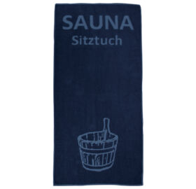 Sauna-Sitztuch "Suomi", 70 x 145 cm, dunkelblau