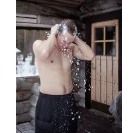 RENTO "Kenno" Herren Sauna-Kilt, Grau, 145 x 70 cm