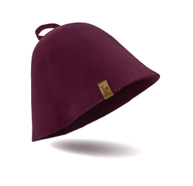 SAUNHAT Saunamütze, 100% Schafwolle, nahtlos, burgundy