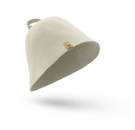 SAUNHAT Saunamütze, 100% Schafwolle, nahtlos, beige