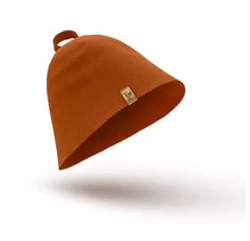 SAUNHAT Saunamütze, 100% Schafwolle, nahtlos, orange
