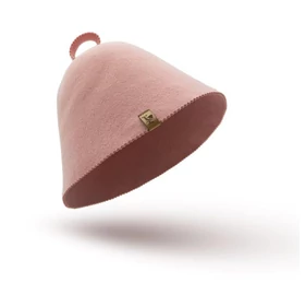 SAUNHAT Saunamütze, 100% Schafwolle, nahtlos, rosa