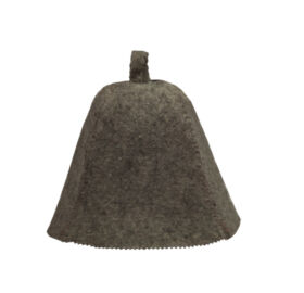 Sauna-Mütze aus Wollmischung, Grau