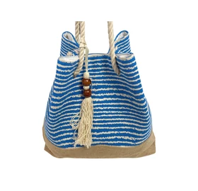 NEU! Strandtasche SOLVA, blau-beige